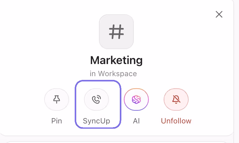 SyncUp with your team in ClickUp Chat SyncUp with your team in ClickUp Chat